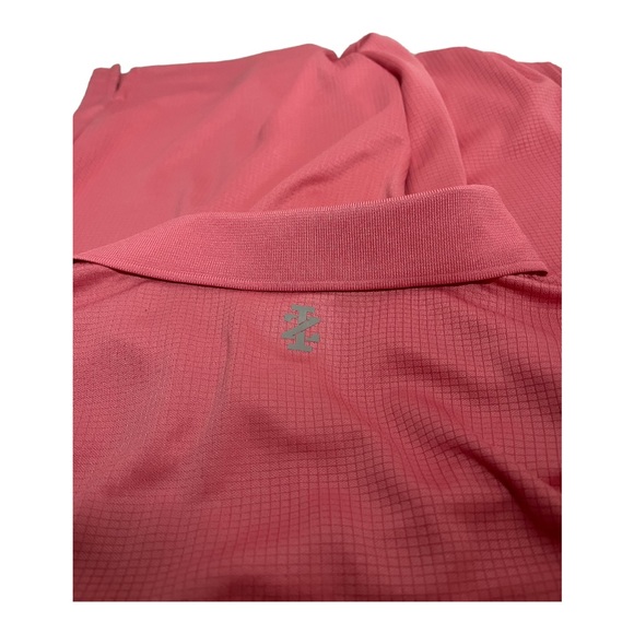 IZOD Mens Swing Flex Golf Shirt Sz Medium Rapture Rose Wicking UPF-20 QUICK SHIP - Picture 4 of 4